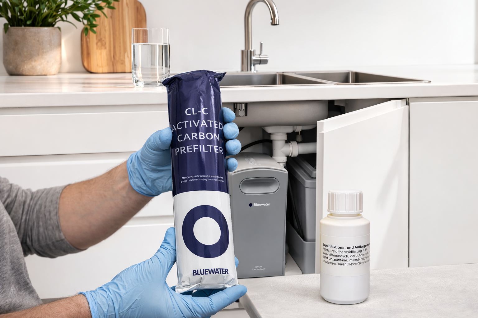 Osmoseanlage für Zuhause: Wartung, Filterwechsel & Desinfektion gegen Keime