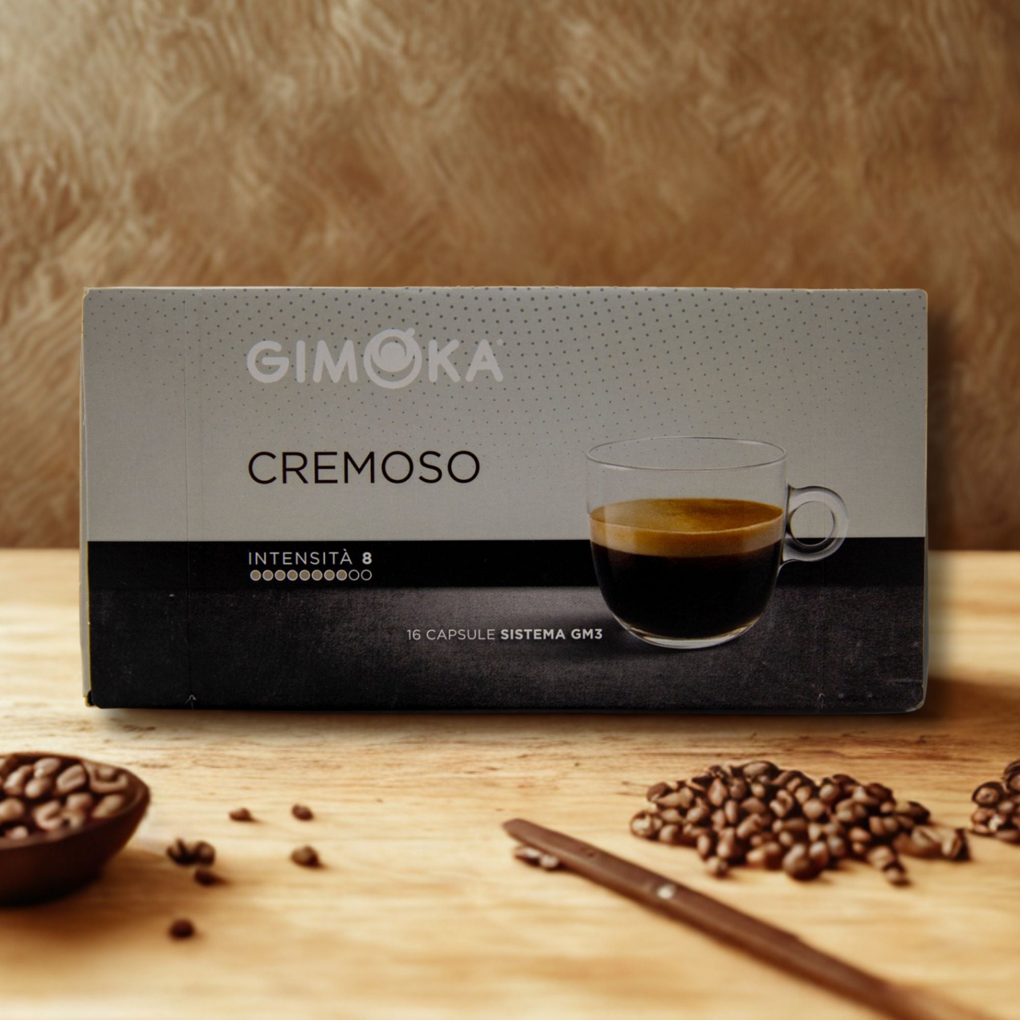 Gimoka Cremoso – 16 Kaffeekapseln | Für Espre Caffè System &Nais Espre Osmoseanlage