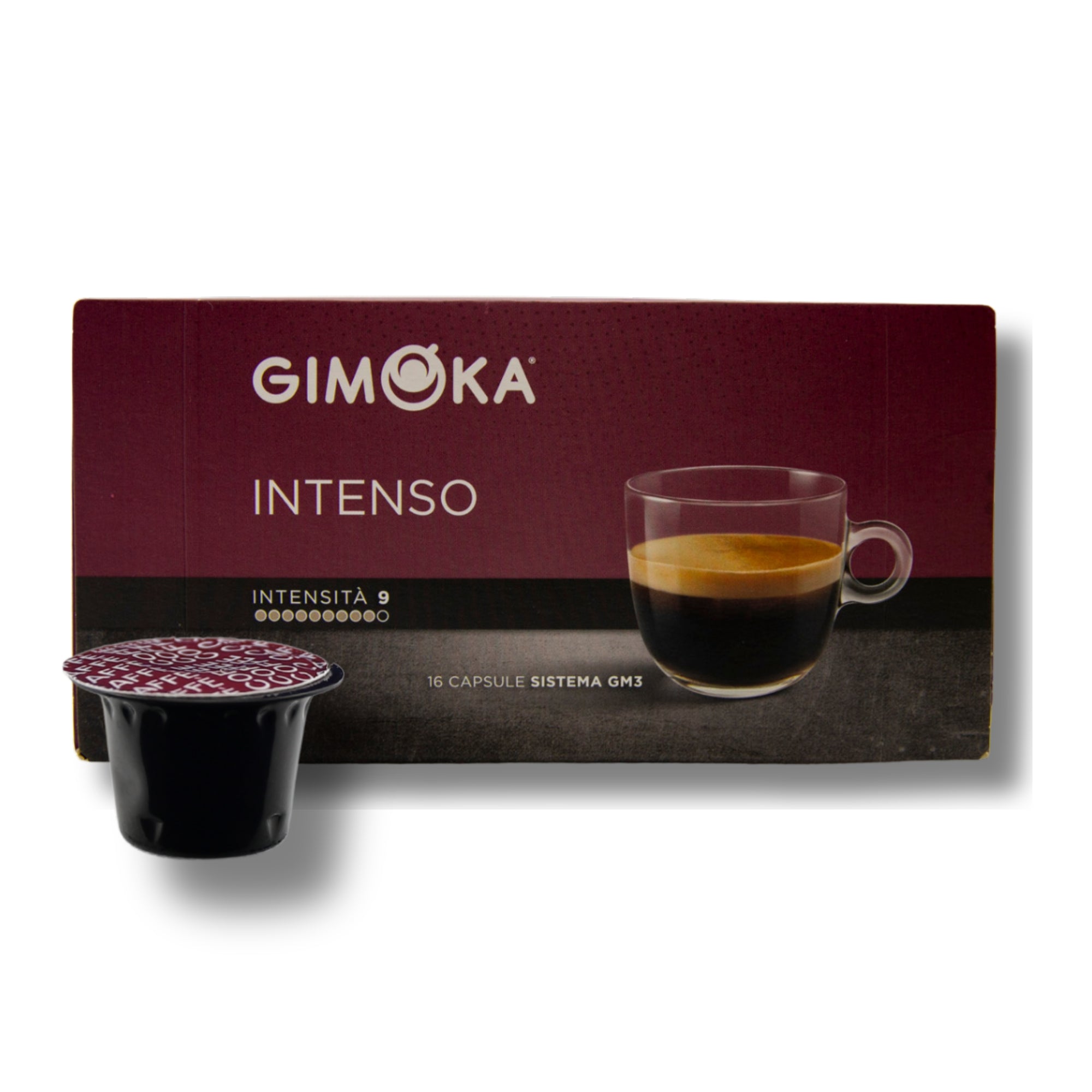 Gimoka Intenso – 16 Kaffeekapseln | Für Espre Caffè System &nNais Espre Osmoseanlage