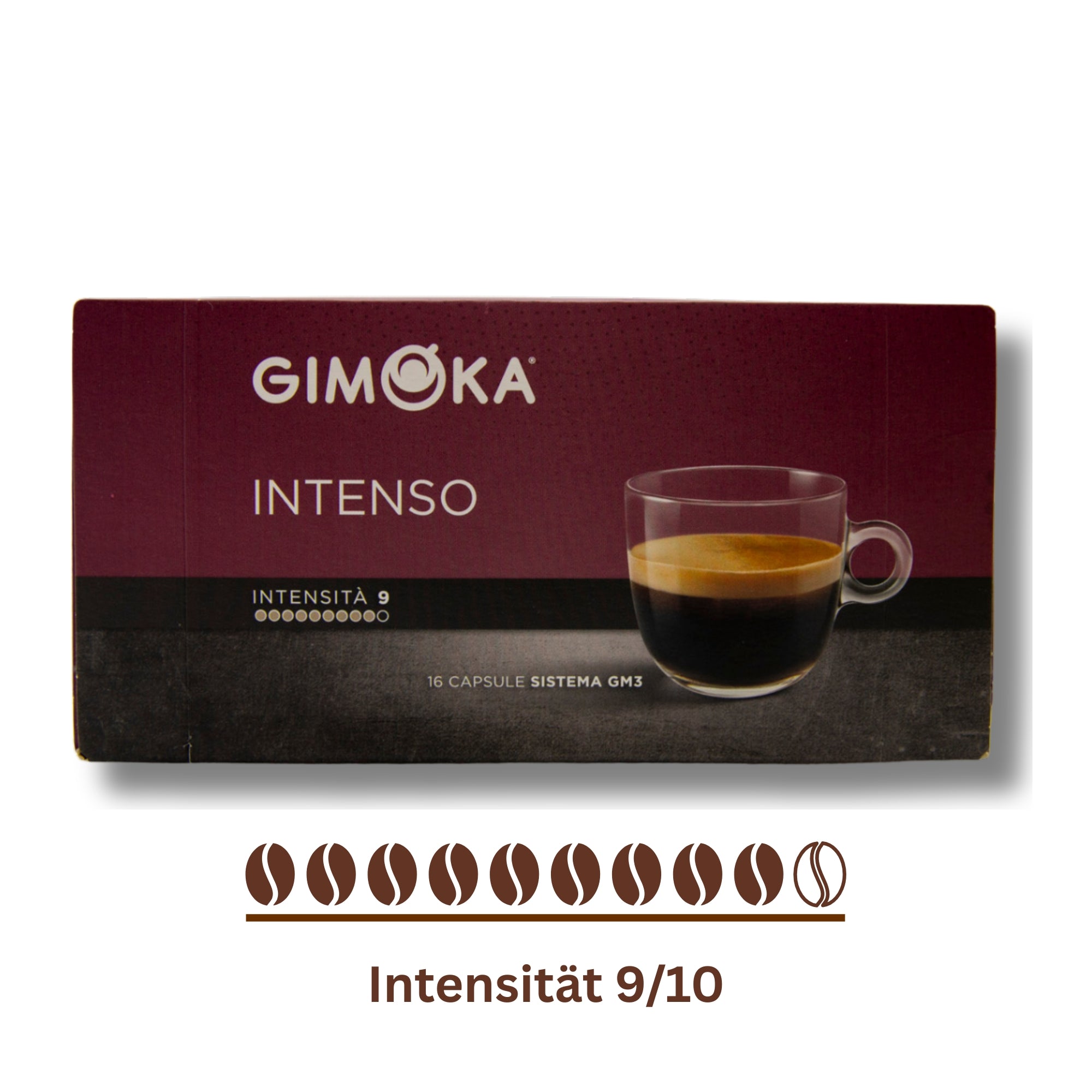 Gimoka Intenso – 16 Kaffeekapseln | Für Espre Caffè System &nNais Espre Osmoseanlage