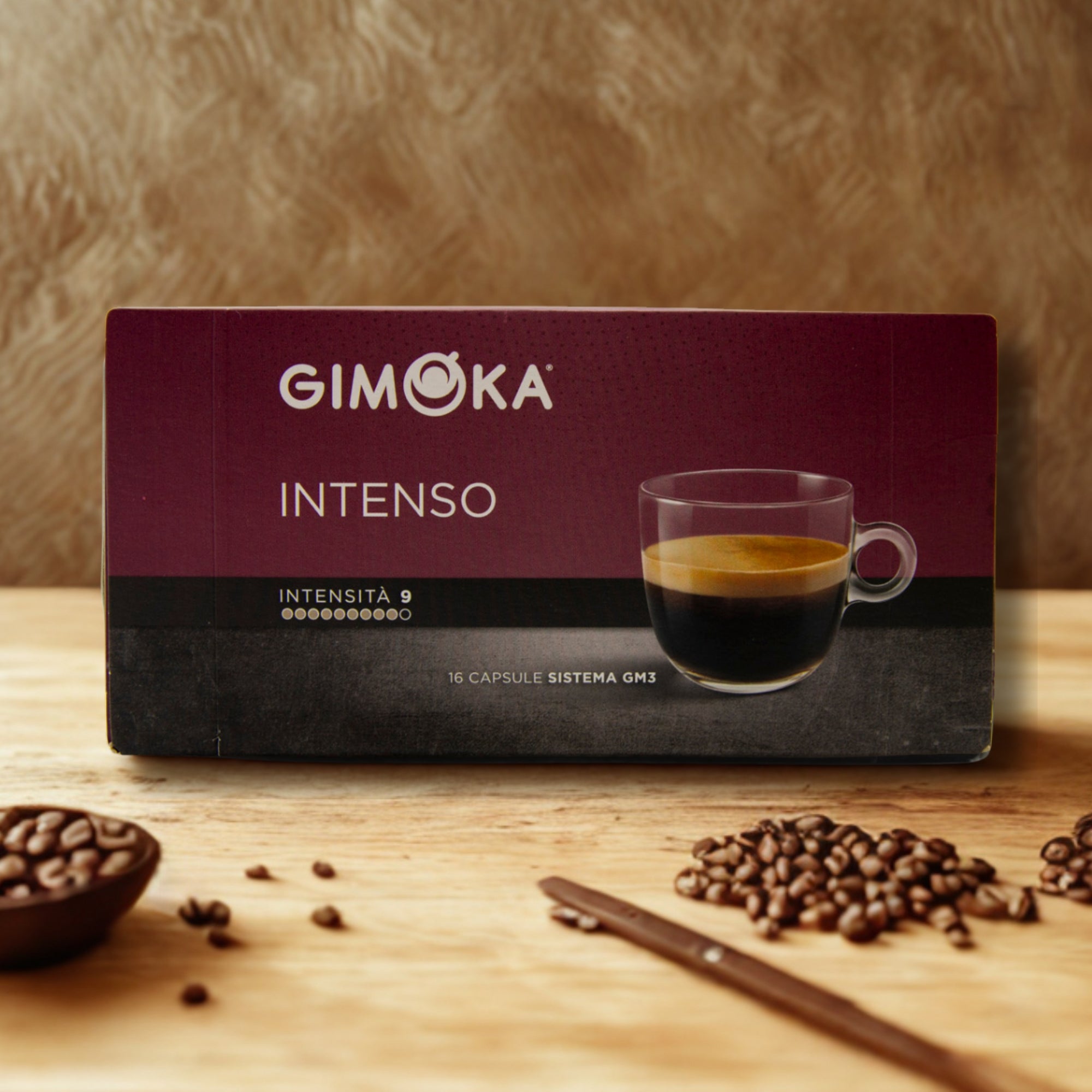 Gimoka Intenso – 16 Kaffeekapseln | Für Espre Caffè System &nNais Espre Osmoseanlage