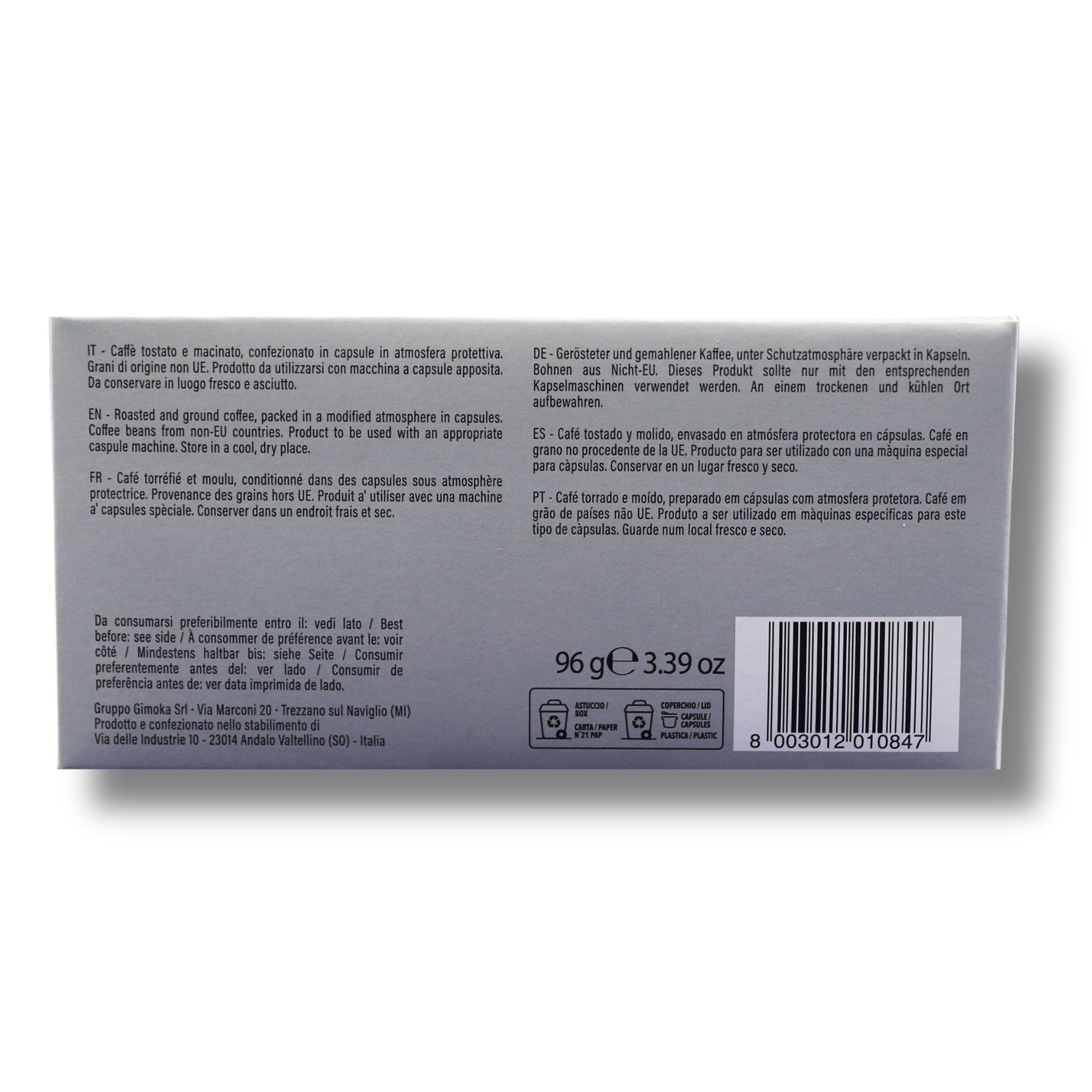 Gimoka Deciso – 16 Kaffeekapseln | Für Espre Caffè System & Nais Espre Osmoseanlage