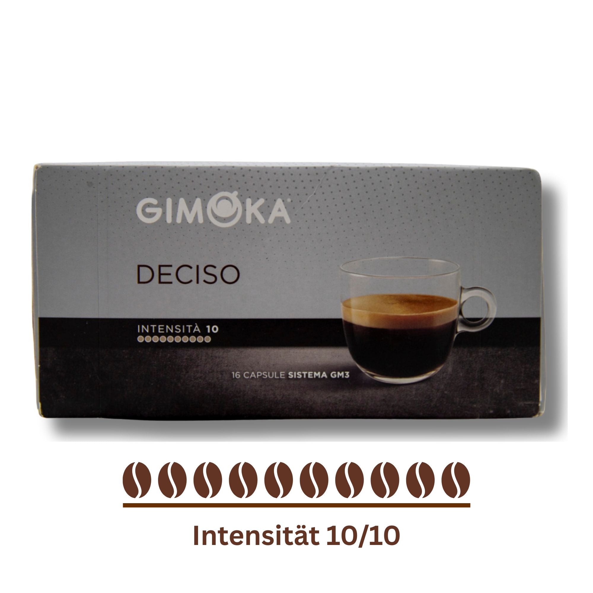 Gimoka Deciso – 16 Kaffeekapseln | Für Espre Caffè System & Nais Espre Osmoseanlage