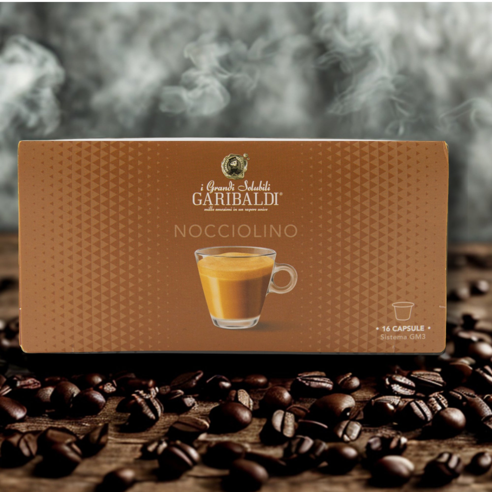 Garibaldi Noccolino – 16 Kapseln | Für Espre Caffè System & Nais Espre Osmoseanlage