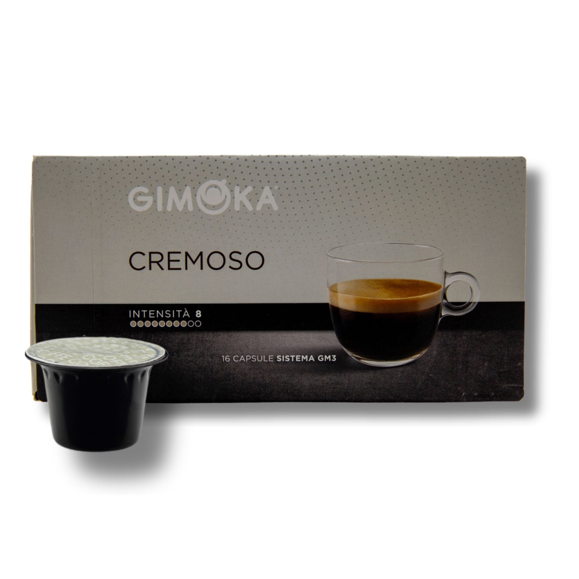 Gimoka Cremoso – 16 Kaffeekapseln | Für Espre Caffè System &Nais Espre Osmoseanlage