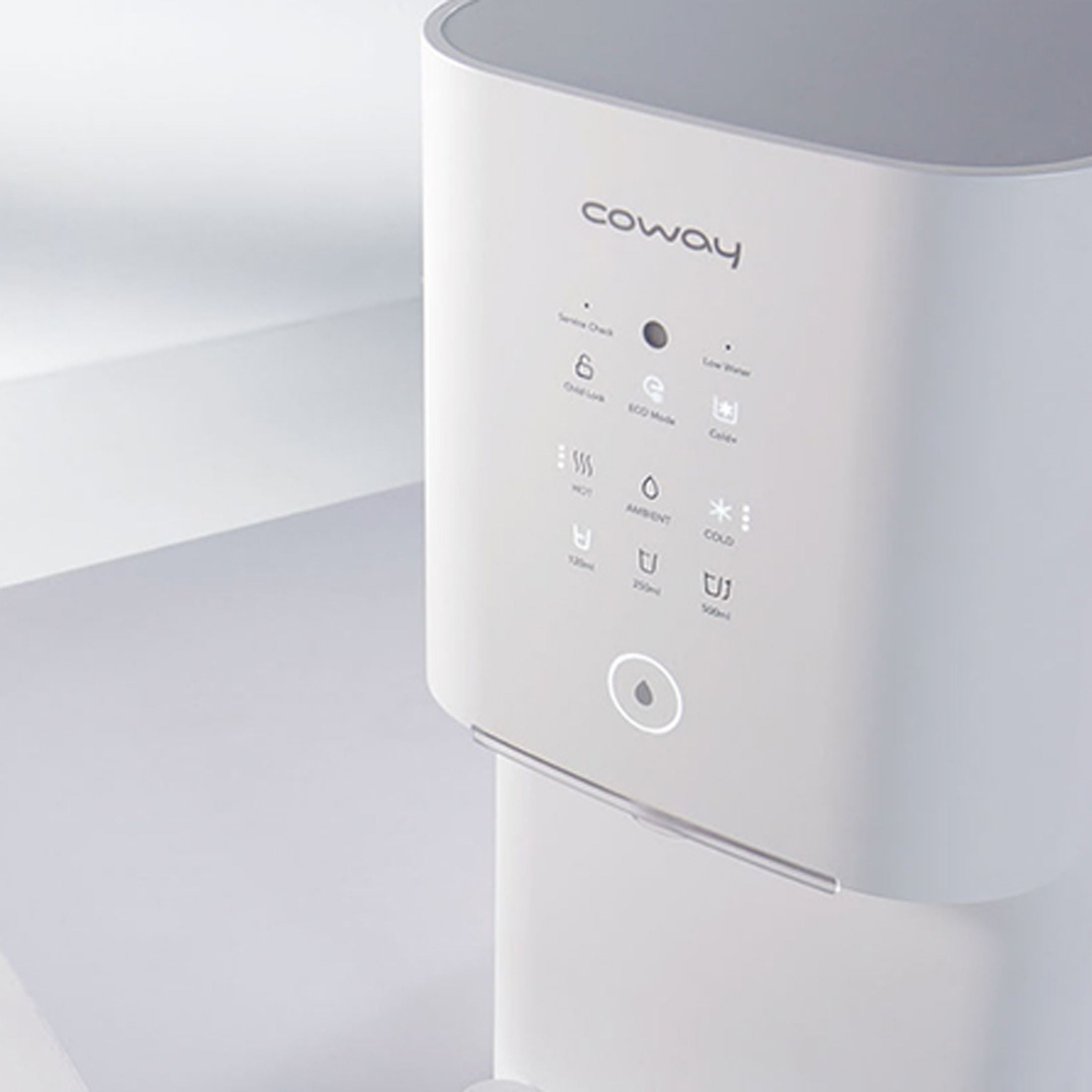 Coway CHP-6310 Osmoseanlage – modernes Wasserfiltersystem für heißes, kaltes und gefiltertes Trinkwasser.