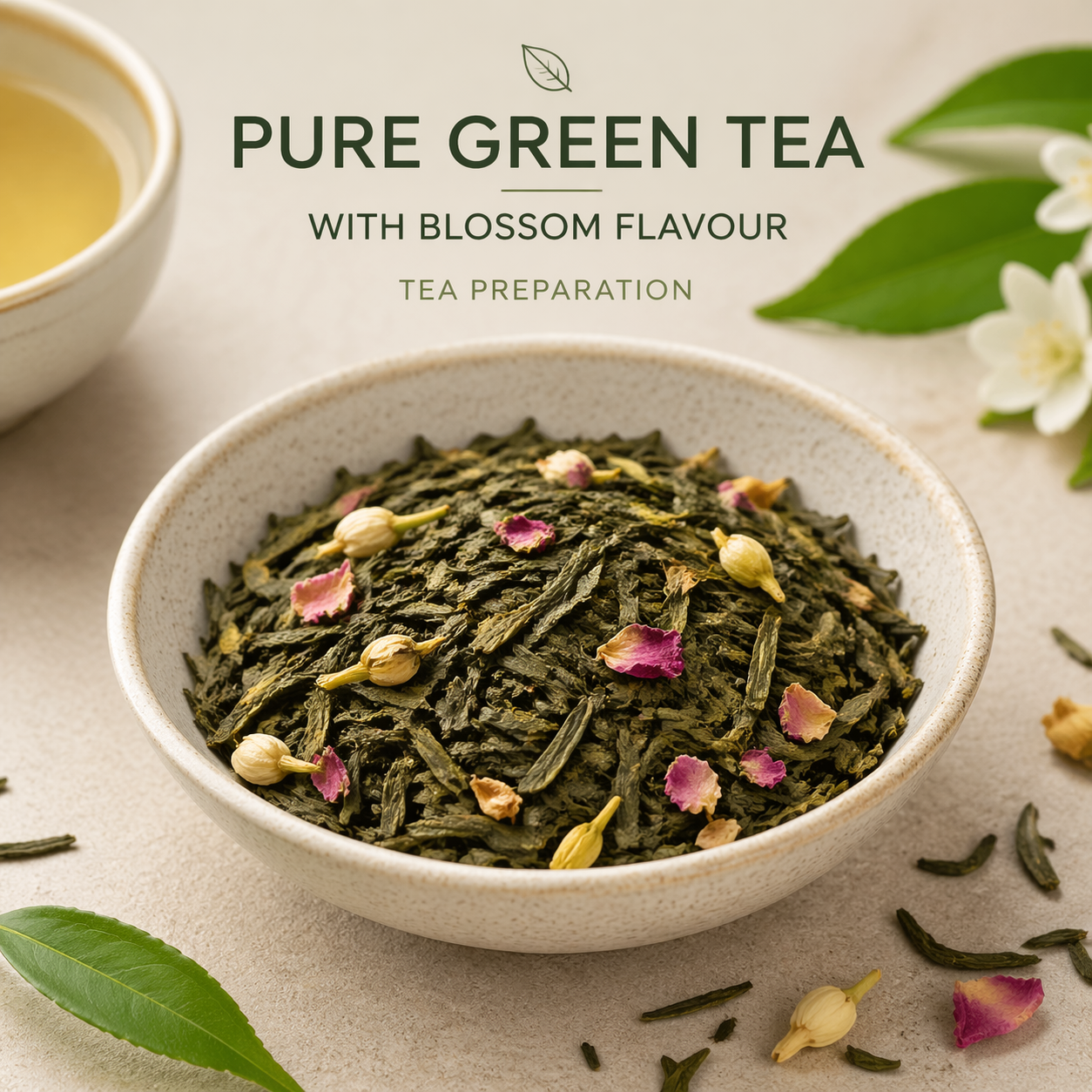 Tarlton Grüntee Blossom Tee – aromatischer grüner Tee mit feiner Blütennote für natürlichen Teegenuss.