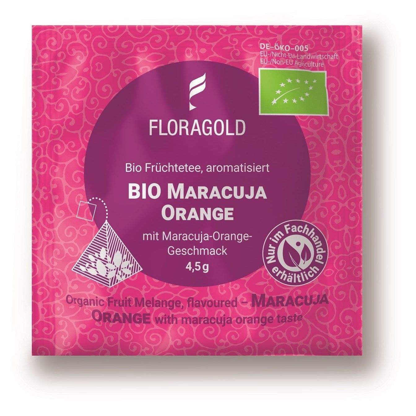Bio Früchtetee Maracuja Orange Teebeutel 67,5g