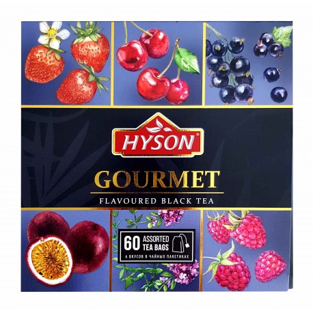 Hyson Collection Schwarzer Tee 6 Sorten, je 2 g x 10 Beutel