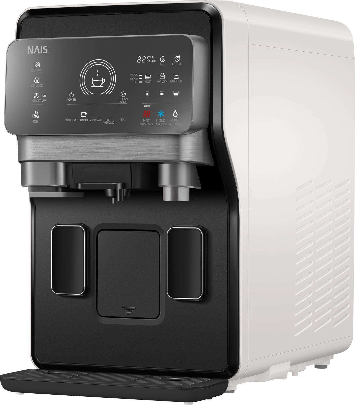 Auftisch Osmoseanlage Nais Kaffee und Eiswürfel