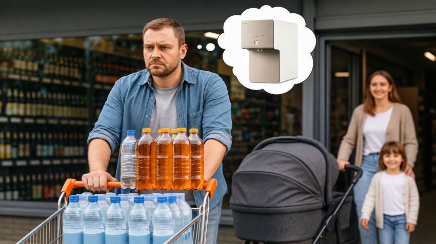 Kisten schleppen vermeiden – Umkehrosmoseanlage als praktische Lösung für Zuhause.