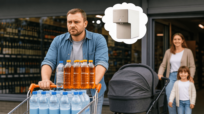 Kisten schleppen vermeiden – Umkehrosmoseanlage als praktische Lösung für Zuhause.