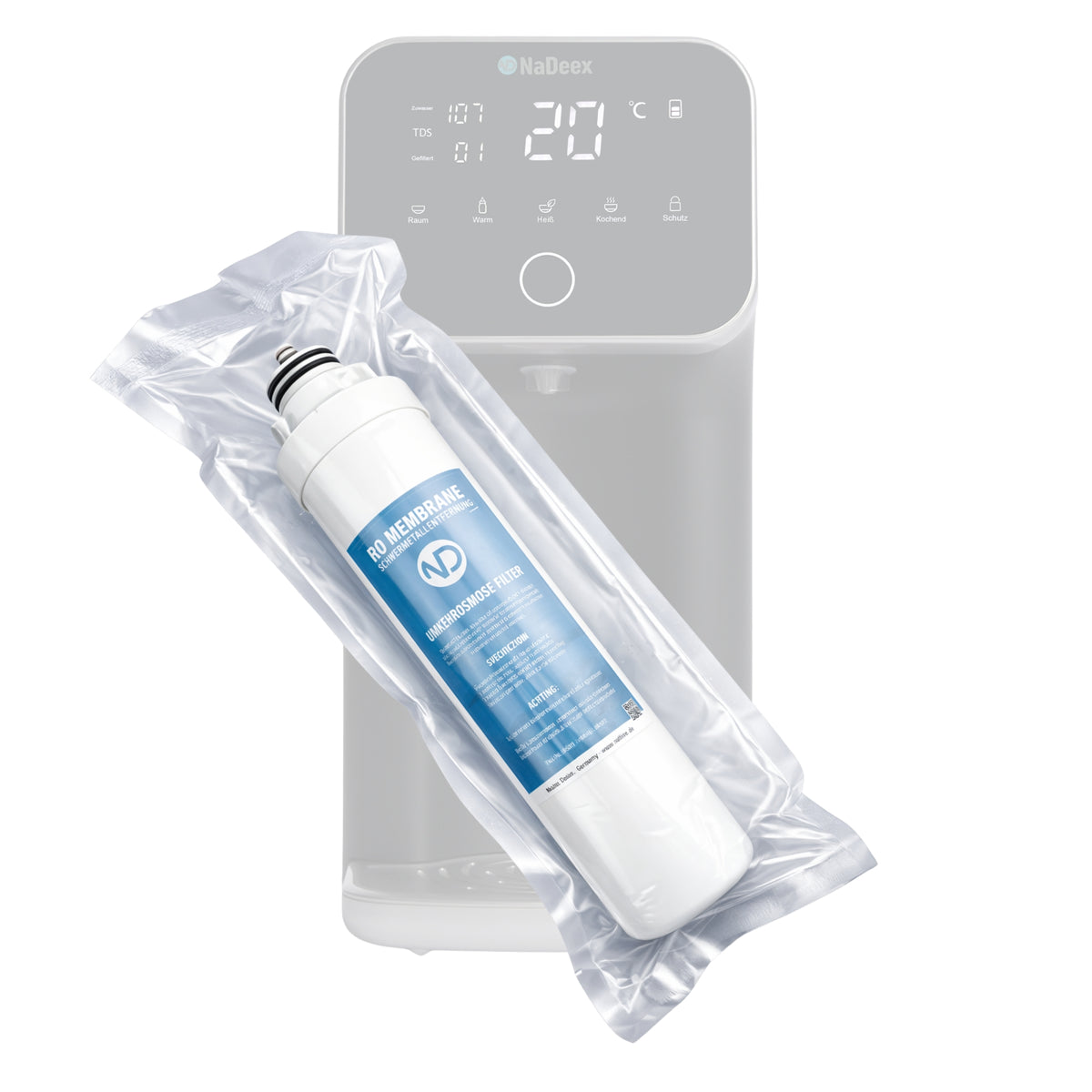 Membranfilter für Pure Nino Mini – leistungsstarker Wasserfilter für reines und gefiltertes Trinkwasser.
