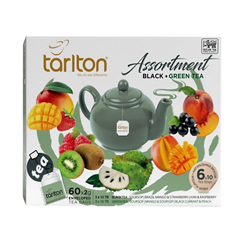 Tarlton Assortiment schwarzer und Grüner Tee 2gr x 10 x 6