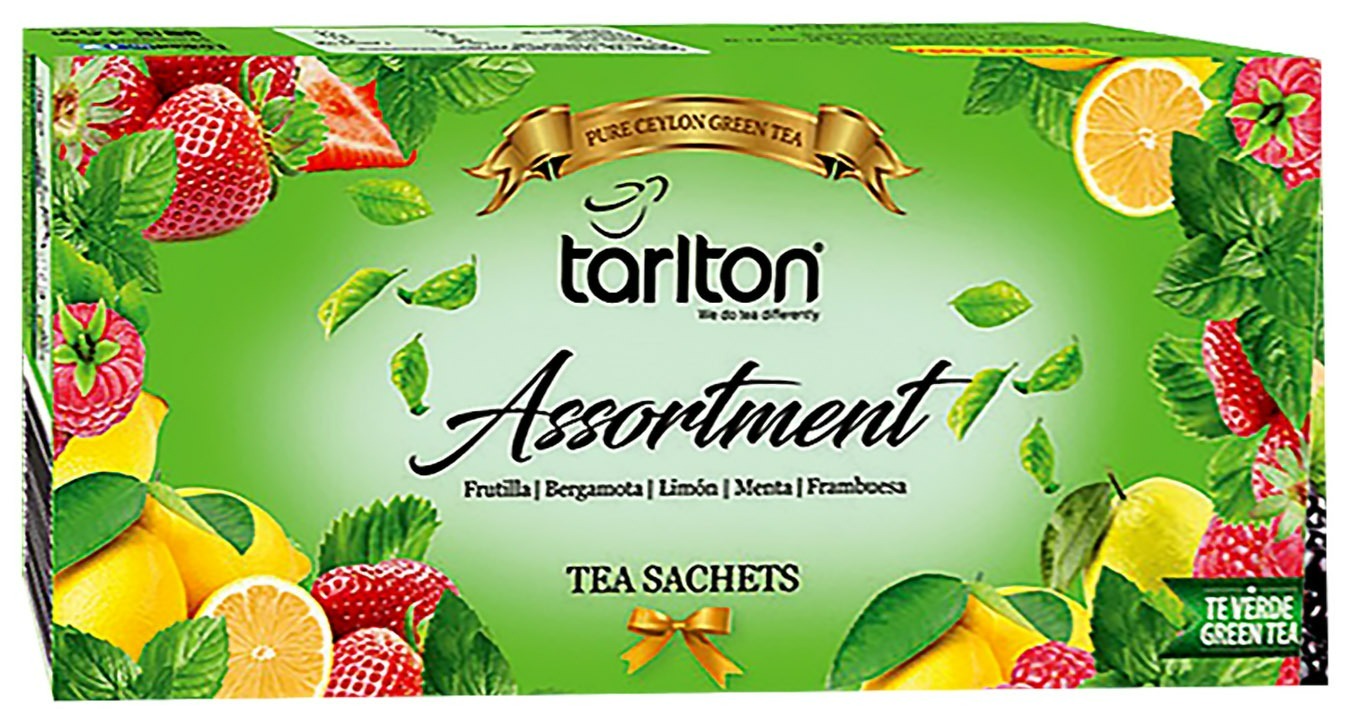 Tarlton Geschenk-Assortiment – Super Grüner Tee in 5 Geschmacksrichtungen
