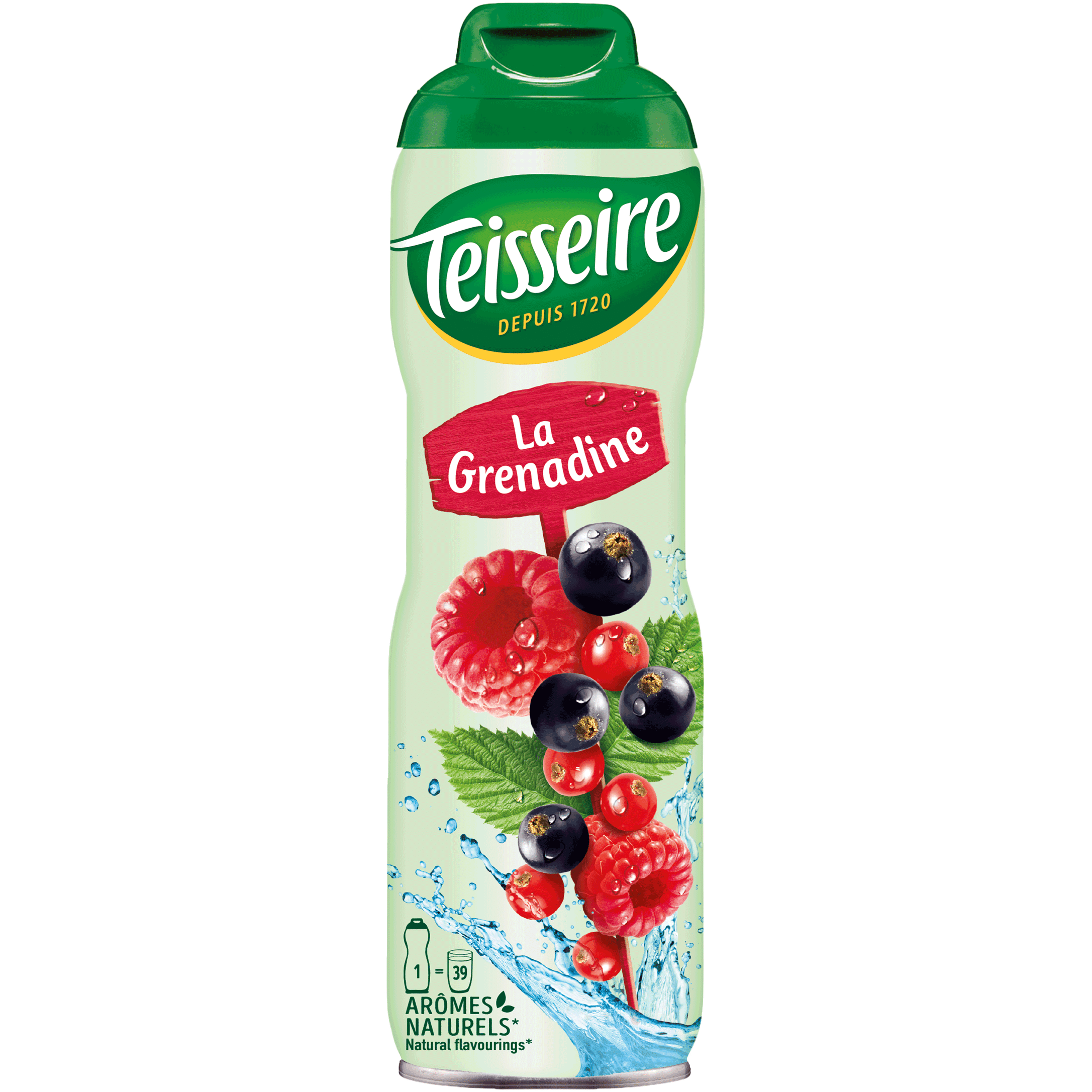 Sirup Teisseire Grenadine 600 ml neue Mischungsverhältnis