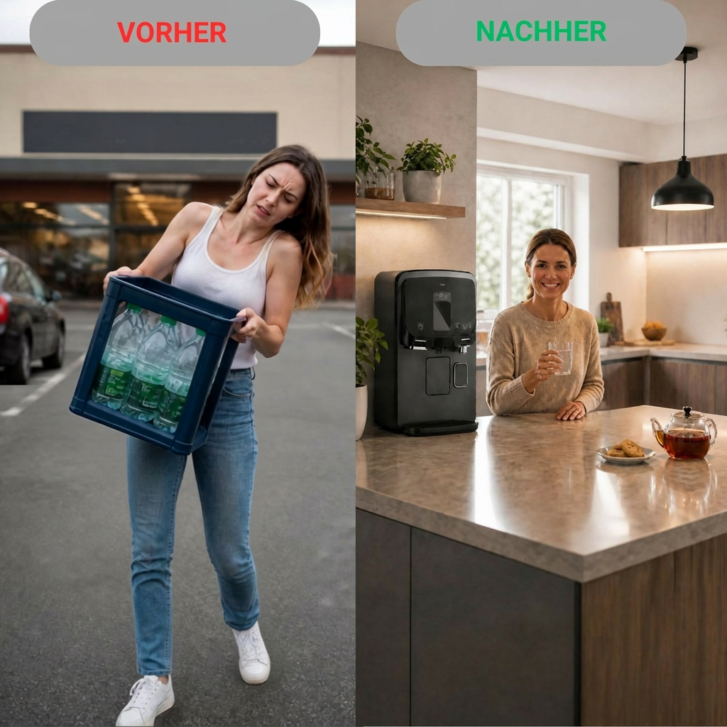 Osmoseanlage mit Sprudelfunktion online kaufen – gefiltertes Wasser, heiß, kalt und mit Sprudel.