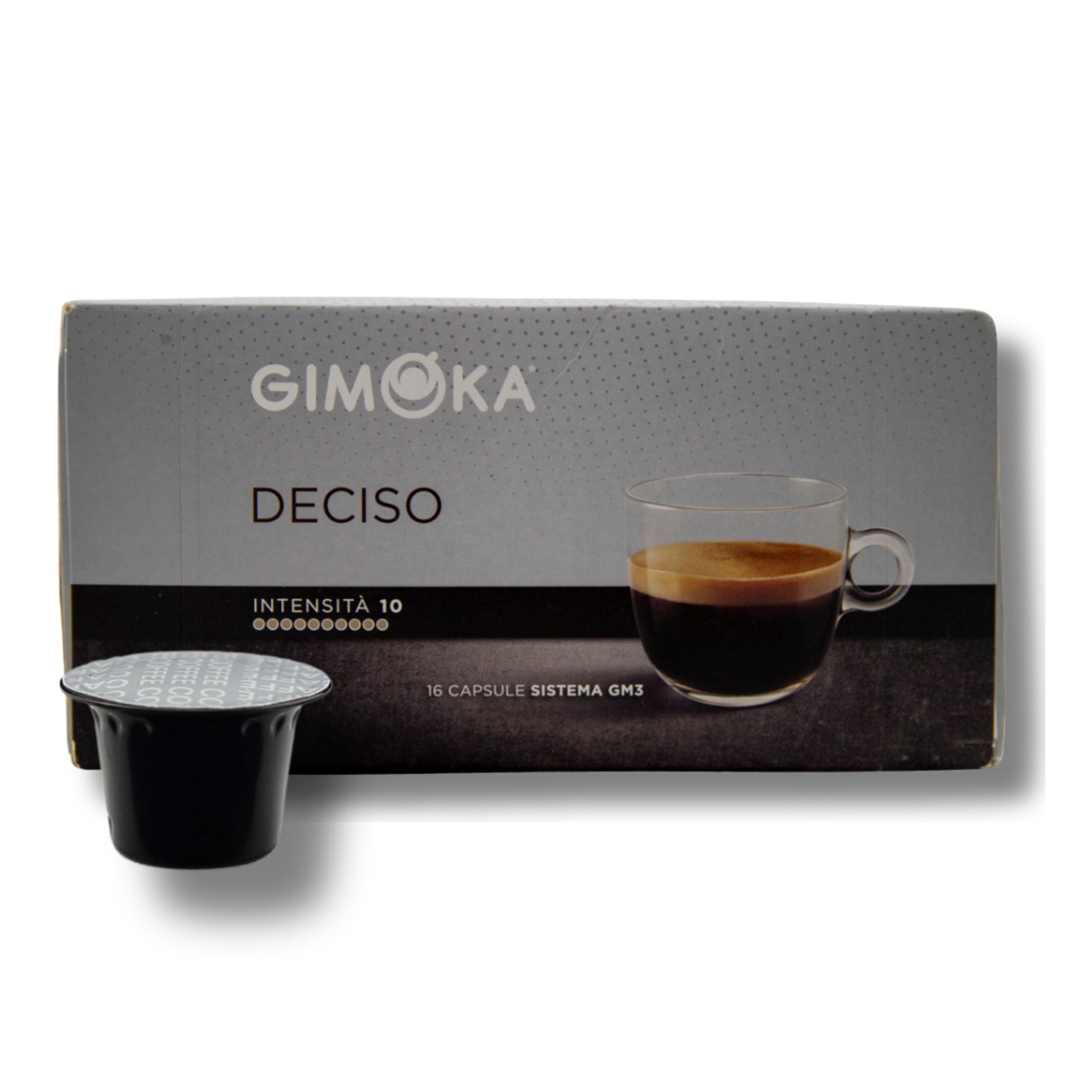 Gimoka Deciso – 16 Kaffeekapseln | Für Espre Caffè System &amp; Nais Espre Osmoseanlage