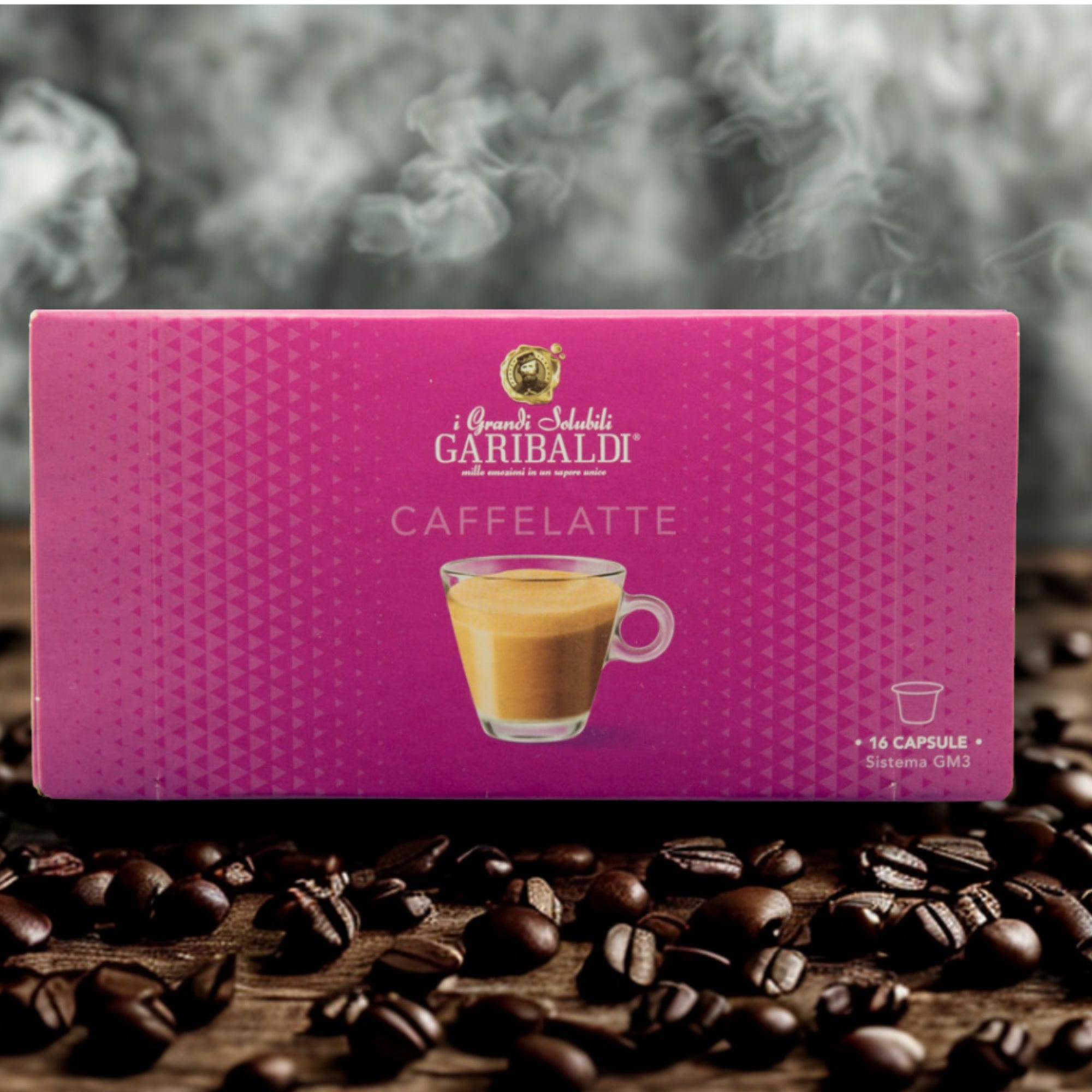 Garibaldi Caffelatte – 16 Kapseln | Für Espre Caffè System &amp; Nais Espre Osmoseanlage