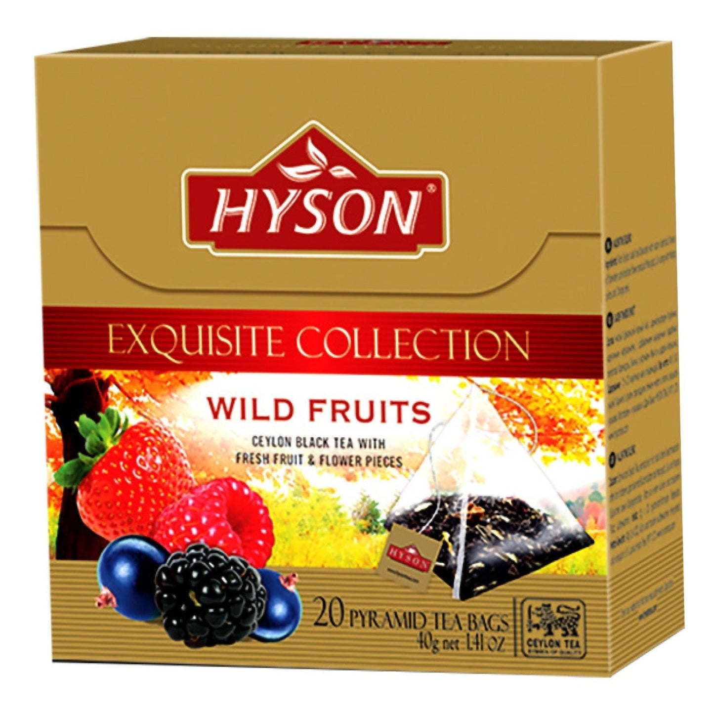 Hyson Schwarzer Tee Wild Fruits Beutel