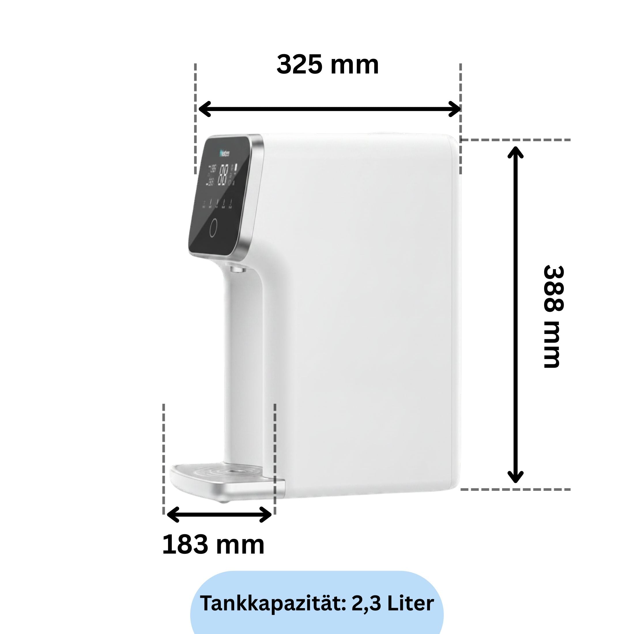 Aqua Mini weiße Osmoseanlage wie Pure Nino Mini – kompaktes Wasserfiltersystem für Zuhause.