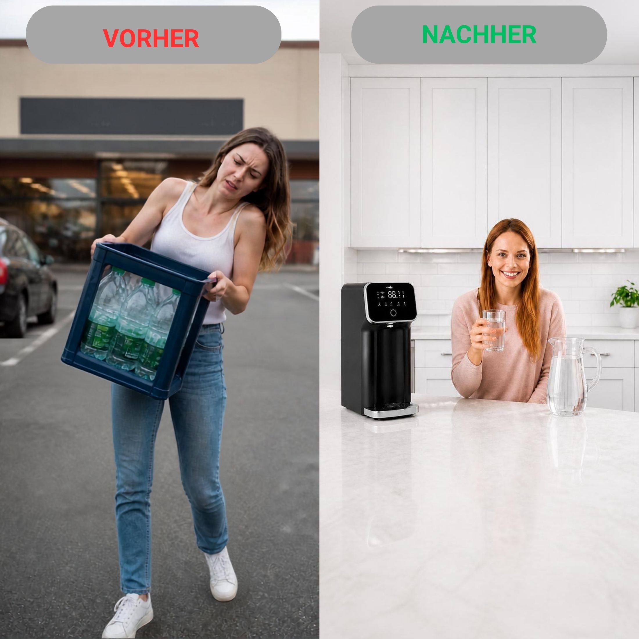 Kompakte Osmoseanlage für zuhause - modernes Wasserfiltersystem für reines Trinkwasser