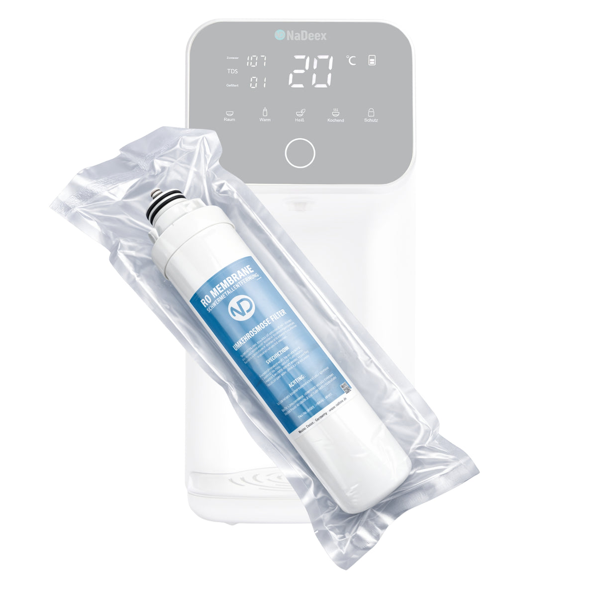 Membranfilter für Pure Nino Mini – leistungsstarker Wasserfilter für reines und gefiltertes Trinkwasser.