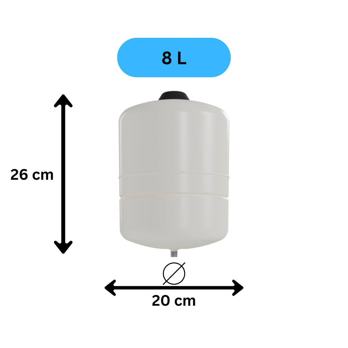 Vorratstank 8 Liter für Wasser